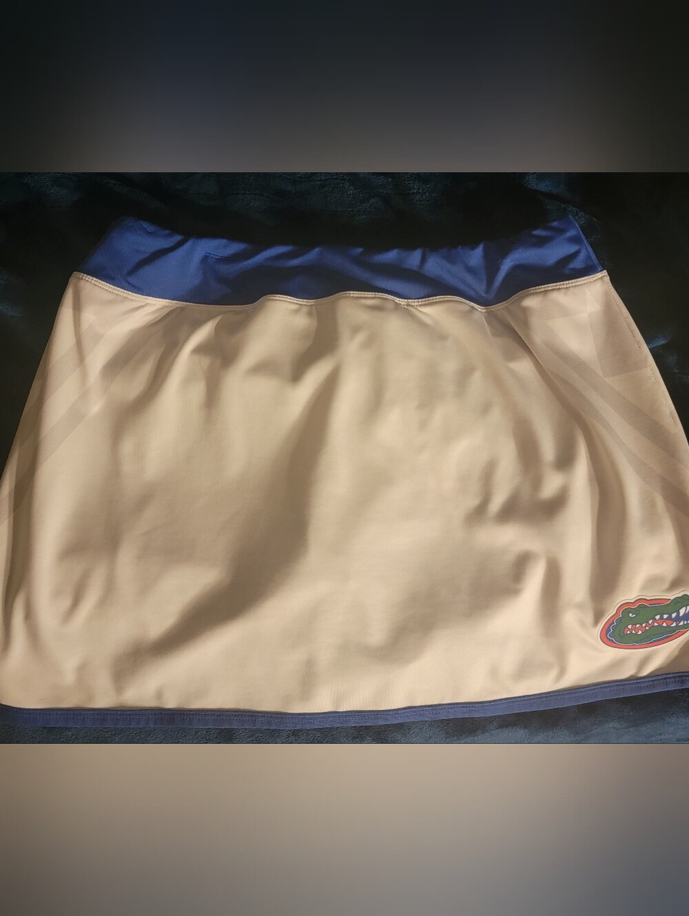 Nike Florida Gators White Athletic Skort with Blue Waistband